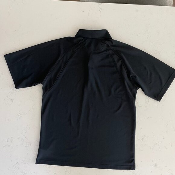 Greg Norman Athletic Sporty SS 3 Button Polyester Golf Polo Shirt Black Sz M - Picture 7 of 11